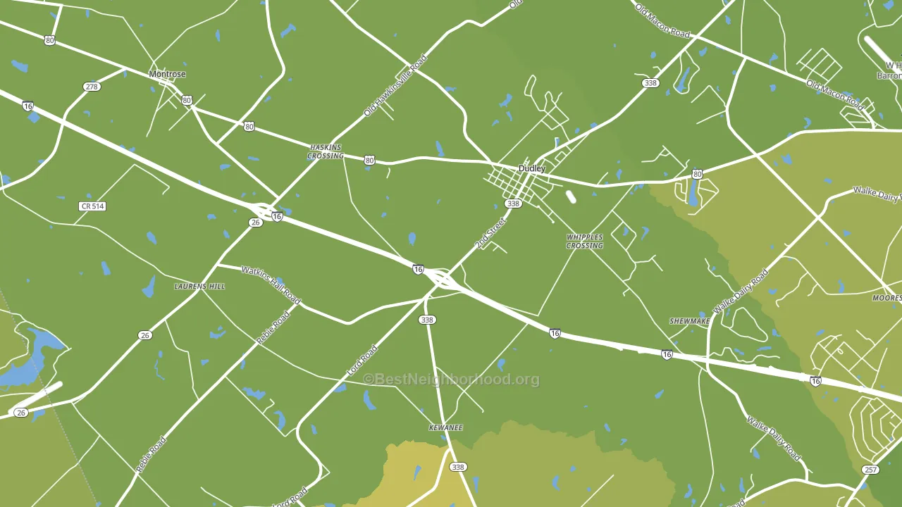 31022, GA block-group voter-turnout map