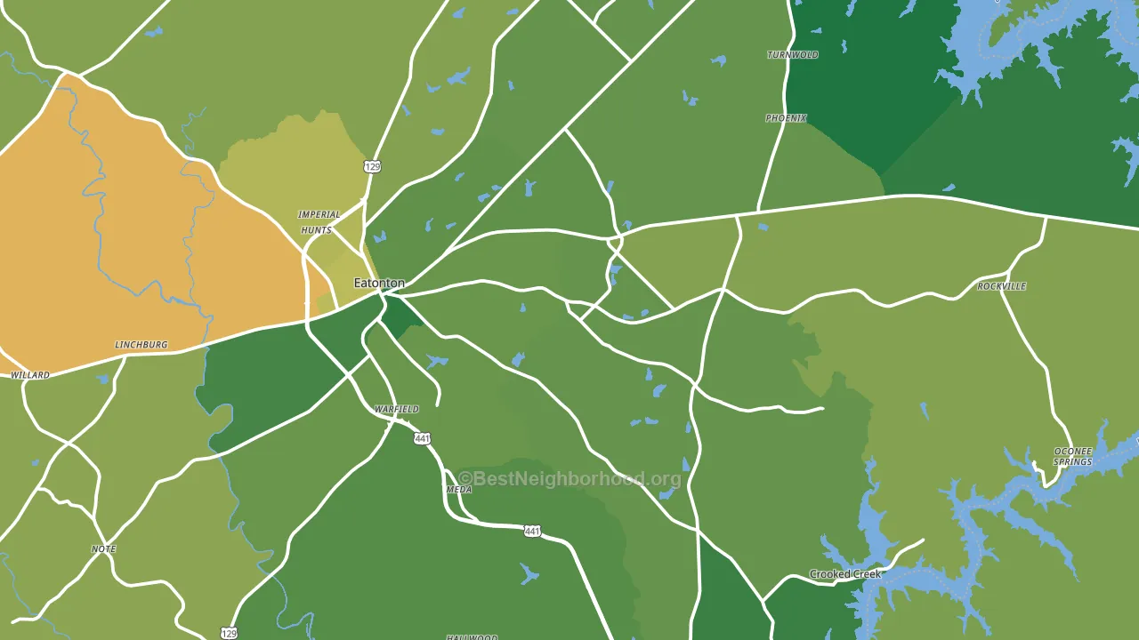 31024, GA block-group voter-turnout map