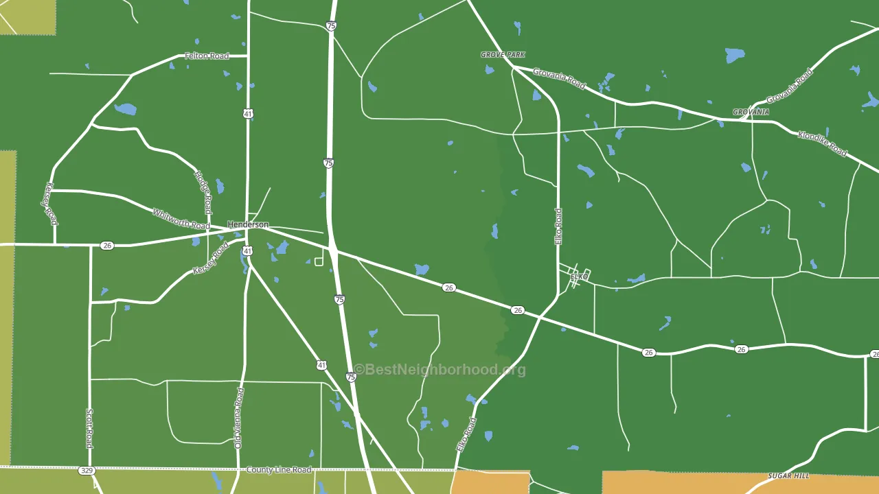 31025, GA block-group voter-turnout map