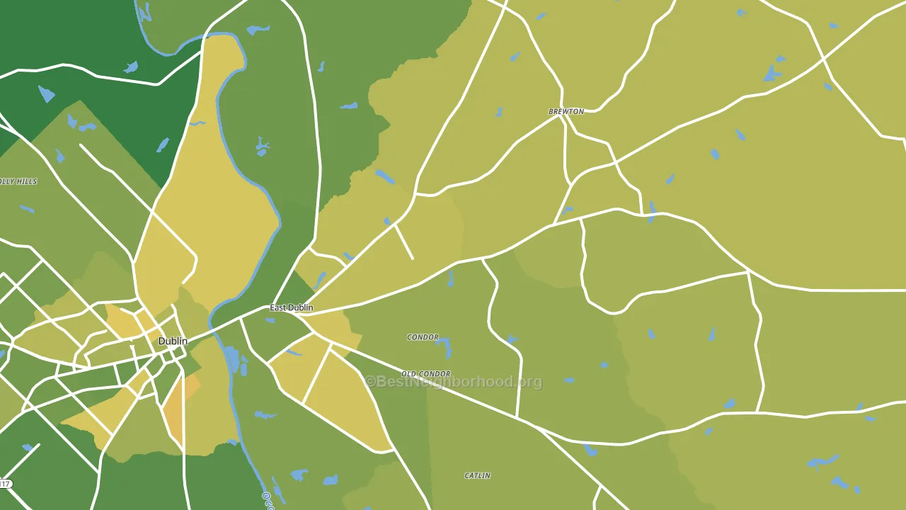 31027, GA block-group voter-turnout map