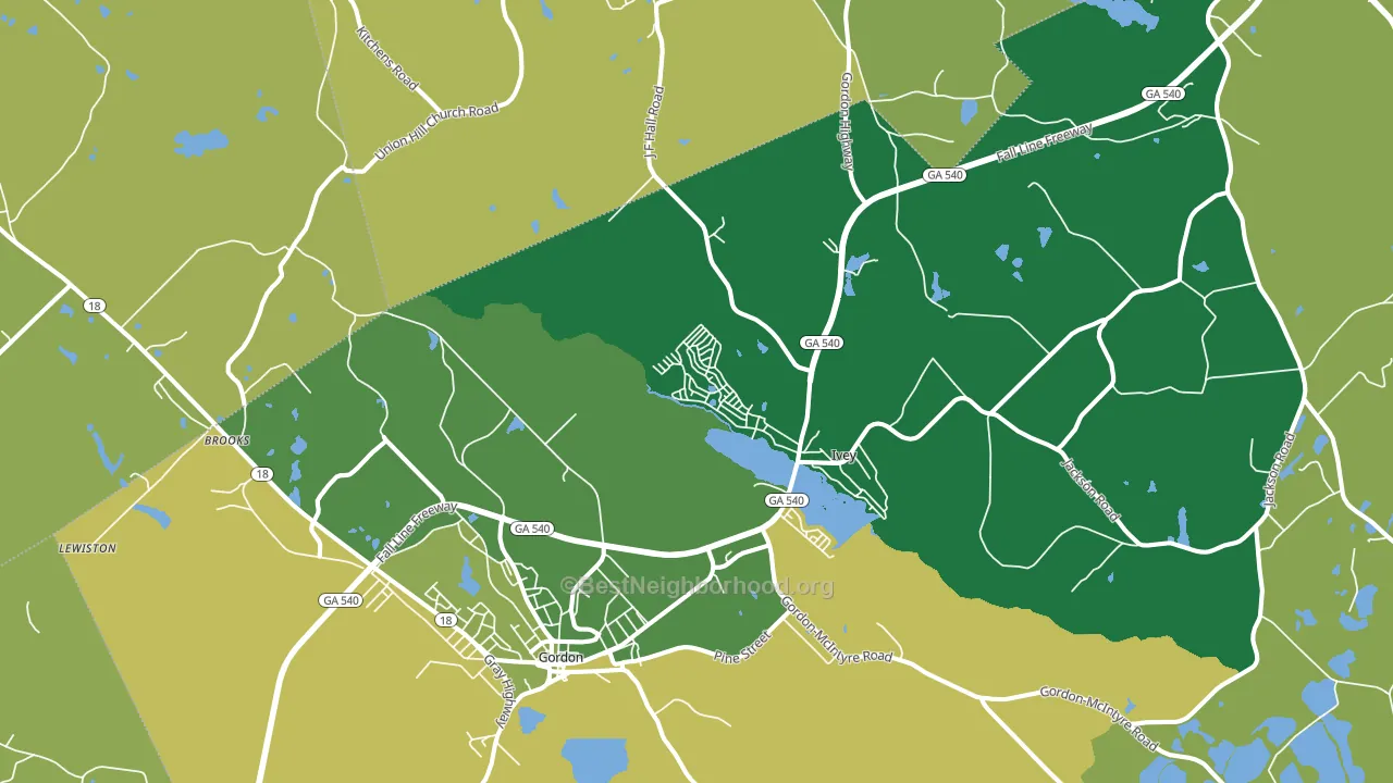 31031, GA block-group voter-turnout map