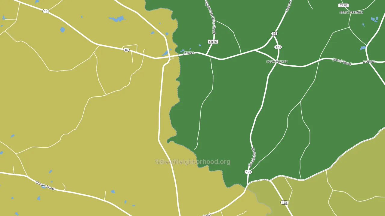 31045, GA block-group voter-turnout map