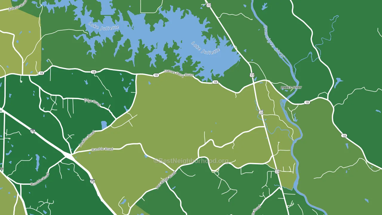 31046, GA block-group voter-turnout map