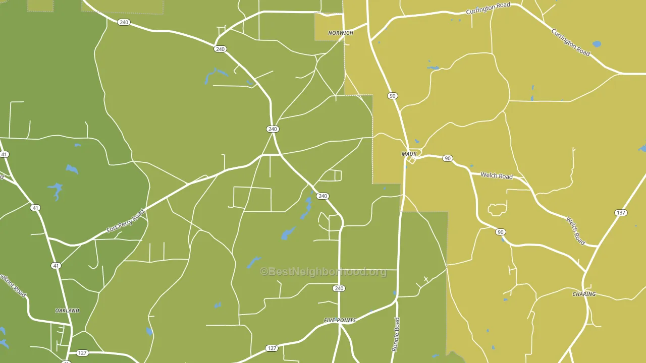 31058, GA block-group voter-turnout map