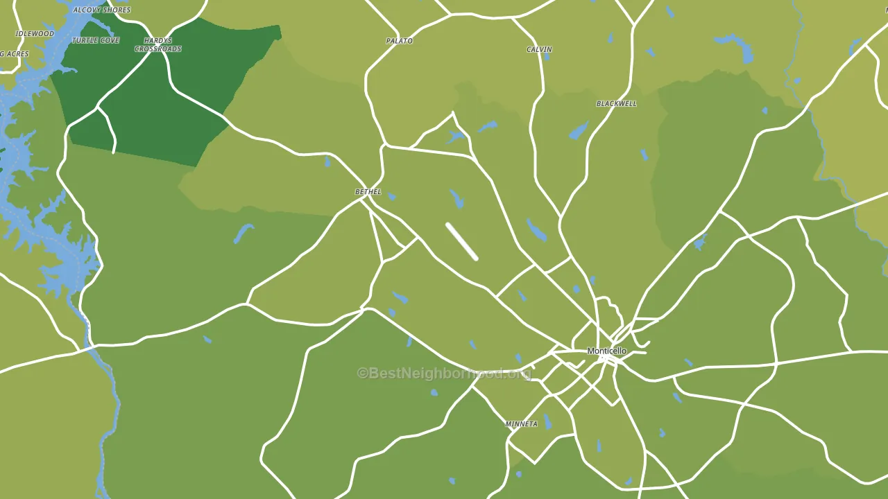 31064, GA block-group voter-turnout map