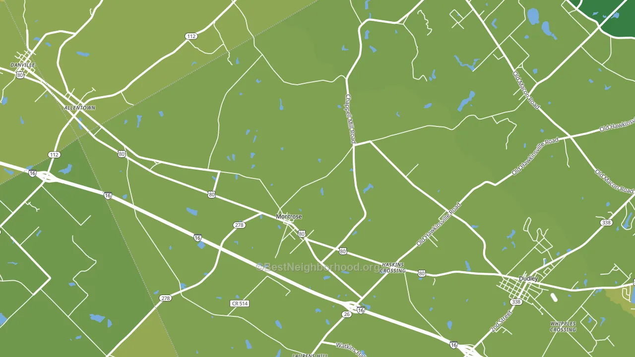 31065, GA block-group voter-turnout map