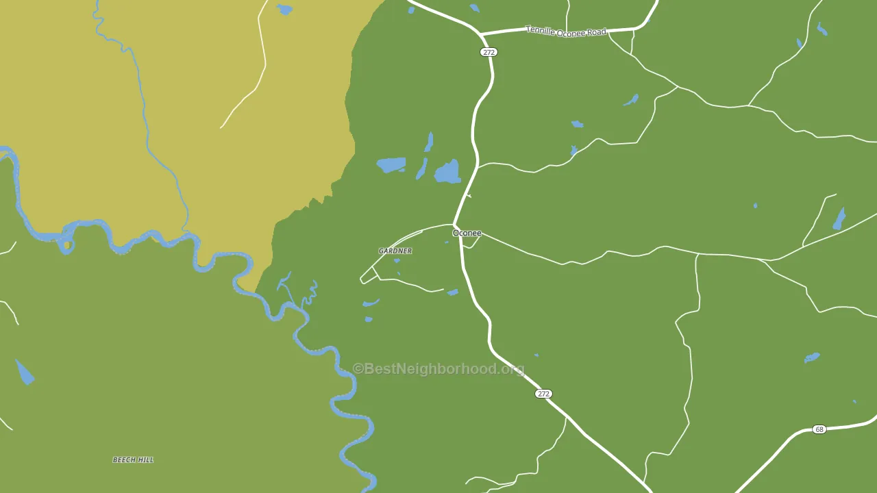 31067, GA block-group voter-turnout map