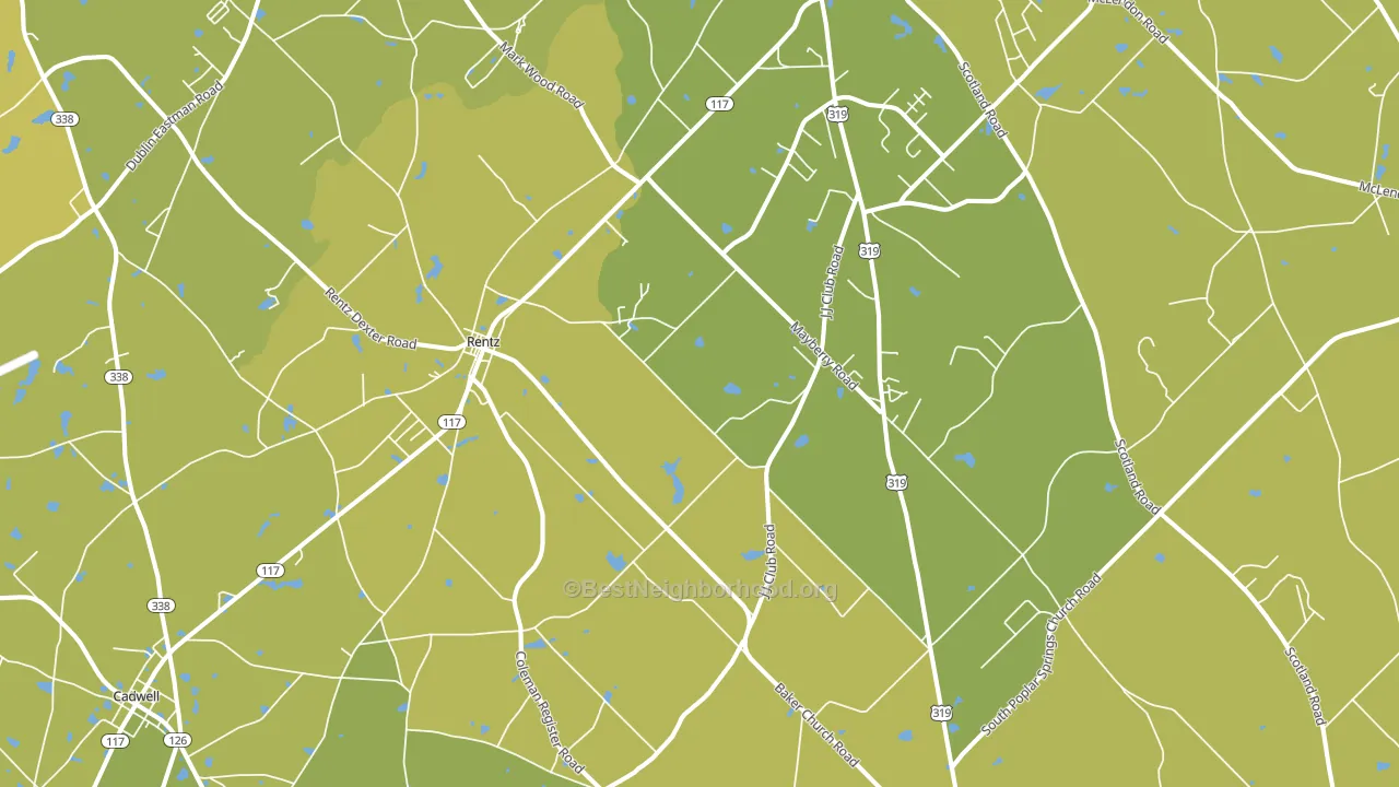 31075, GA block-group voter-turnout map