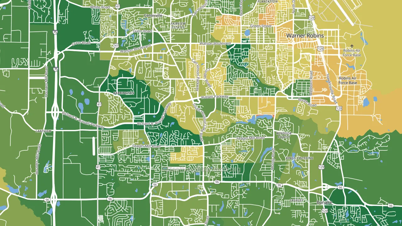 31088, GA block-group voter-turnout map