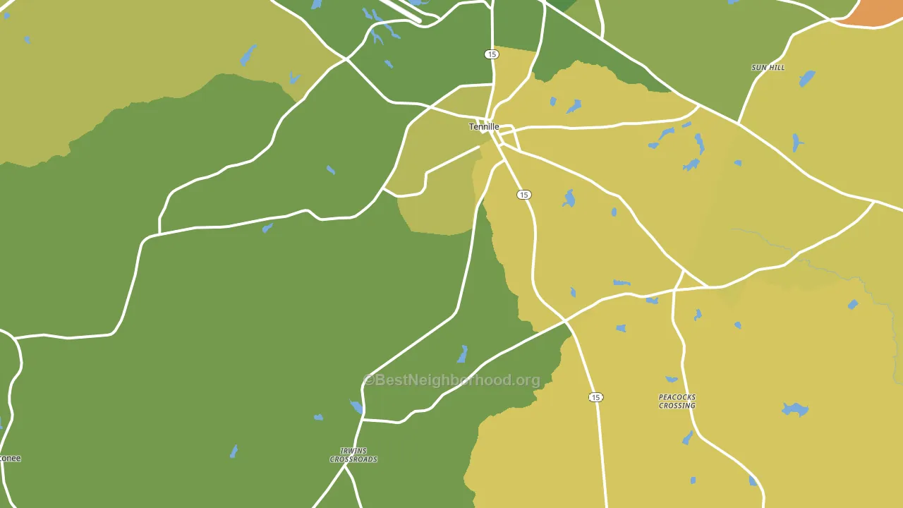31089, GA block-group voter-turnout map