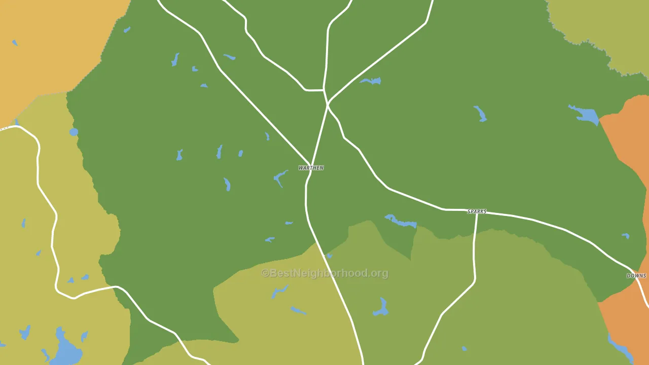 31094, GA block-group voter-turnout map