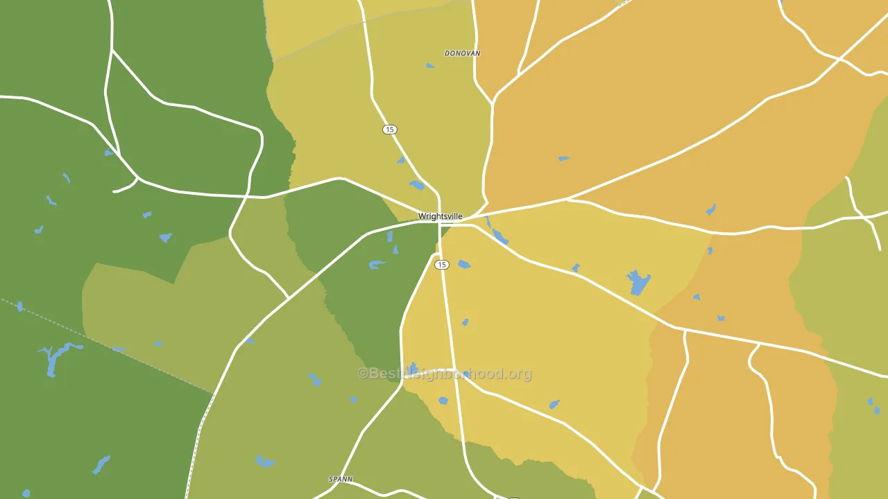 31096, GA block-group voter-turnout map