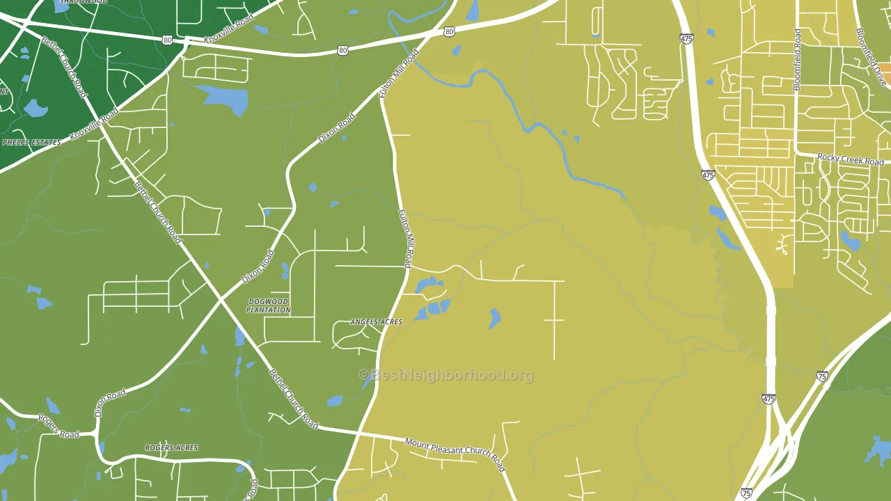 31208, GA block-group voter-turnout map