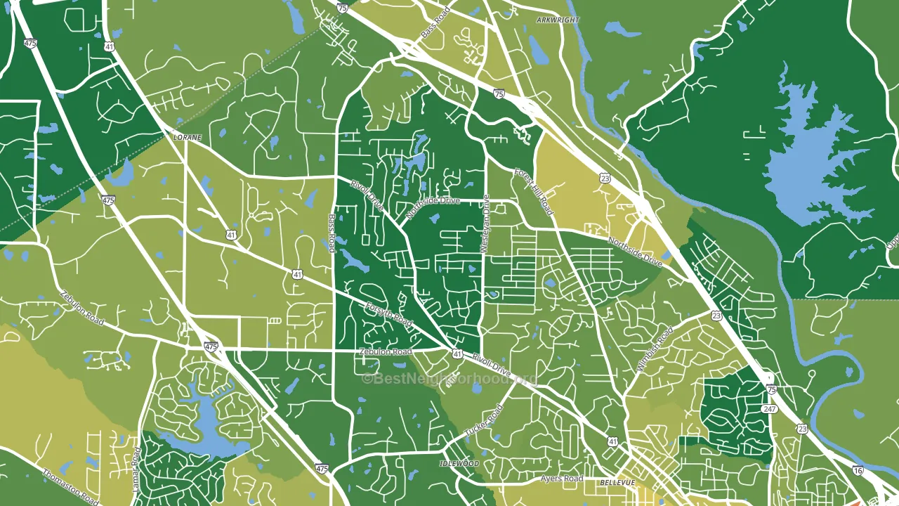 31210, GA block-group voter-turnout map