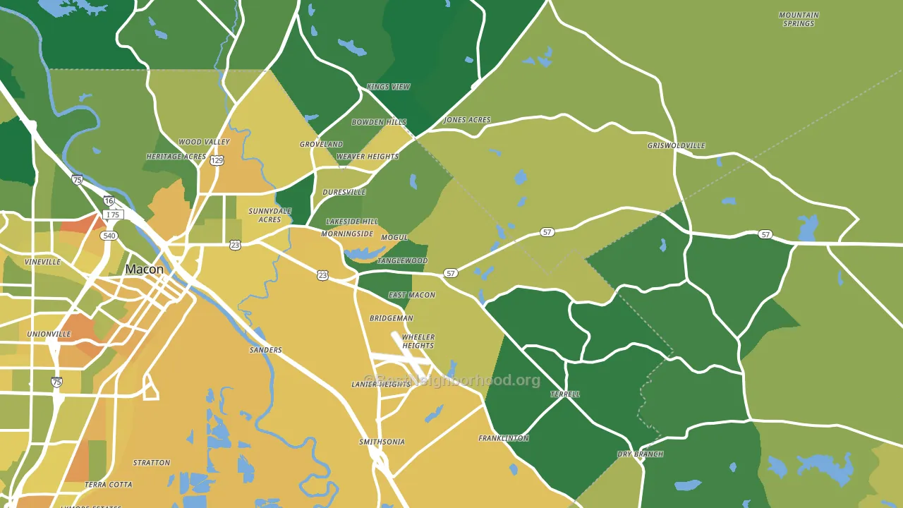 31217, GA block-group voter-turnout map