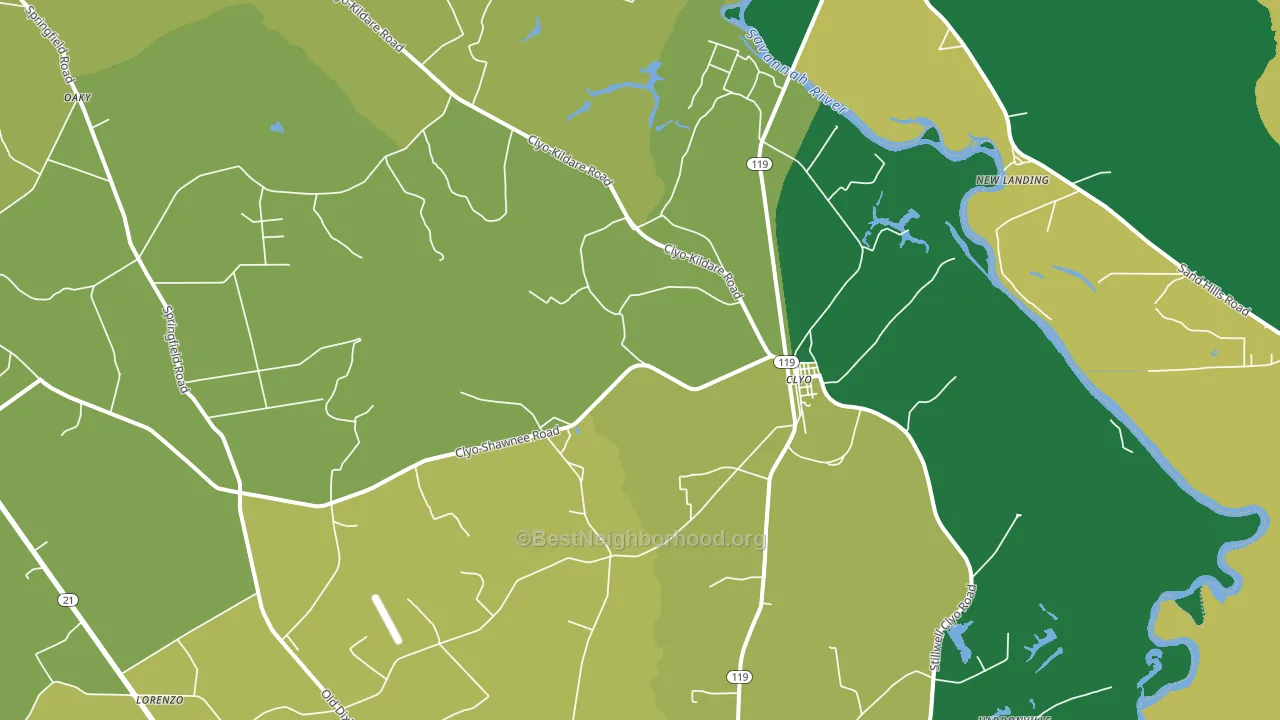 31303, GA block-group voter-turnout map
