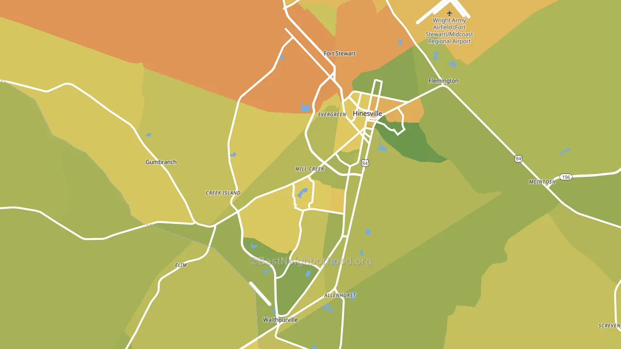 31313, GA block-group voter-turnout map