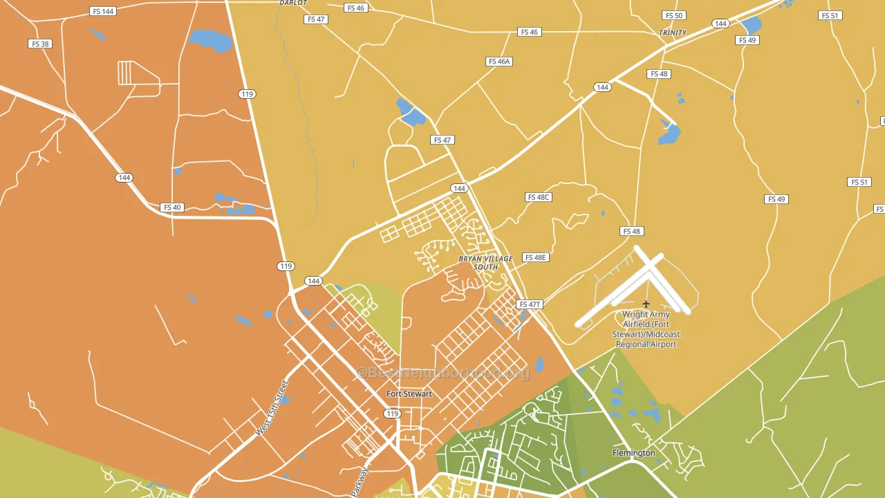 31315, GA block-group voter-turnout map