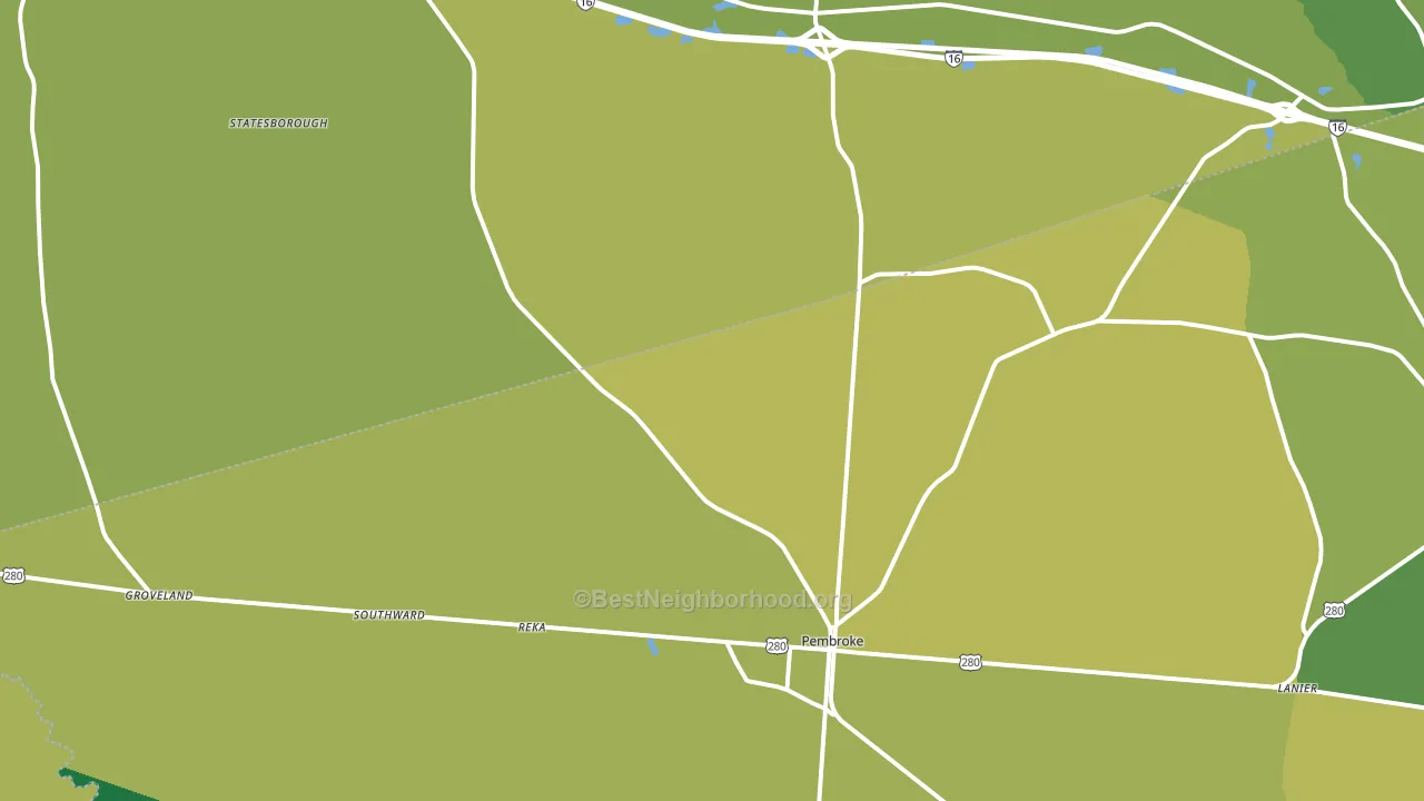 31321, GA block-group voter-turnout map