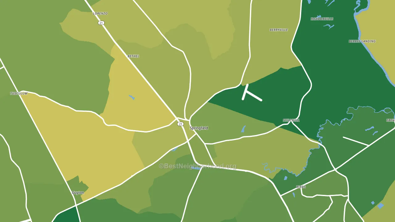 31329, GA block-group voter-turnout map