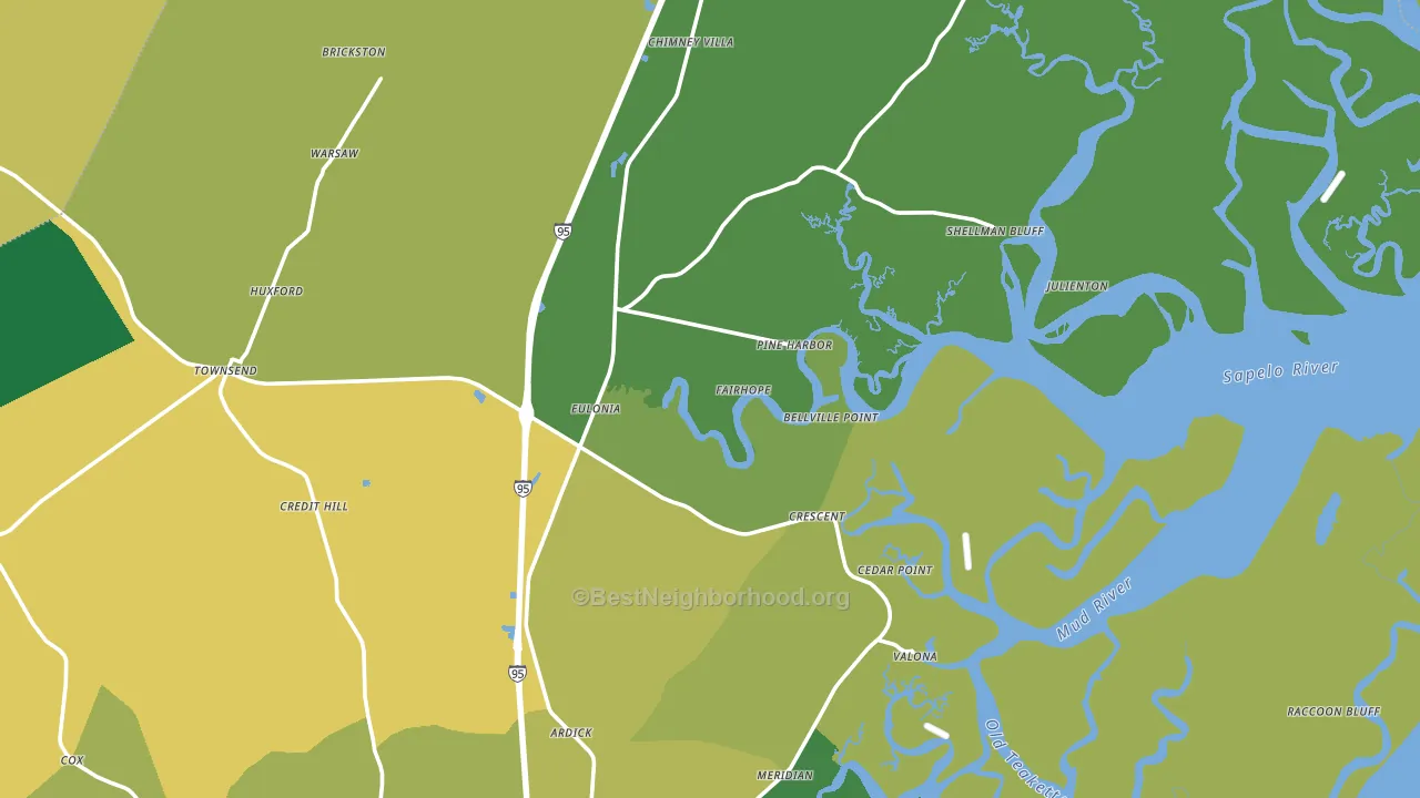 31331, GA block-group voter-turnout map