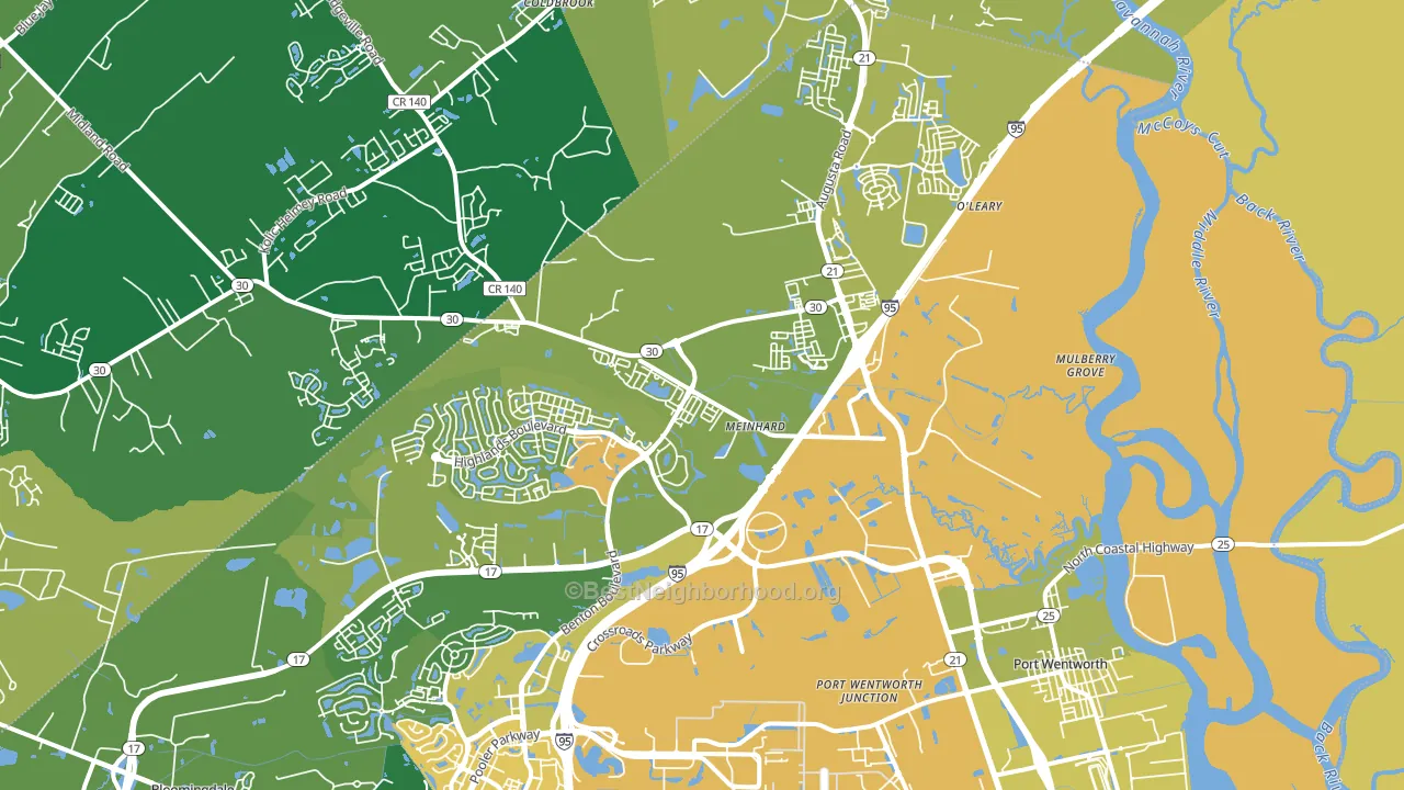31407, GA block-group voter-turnout map