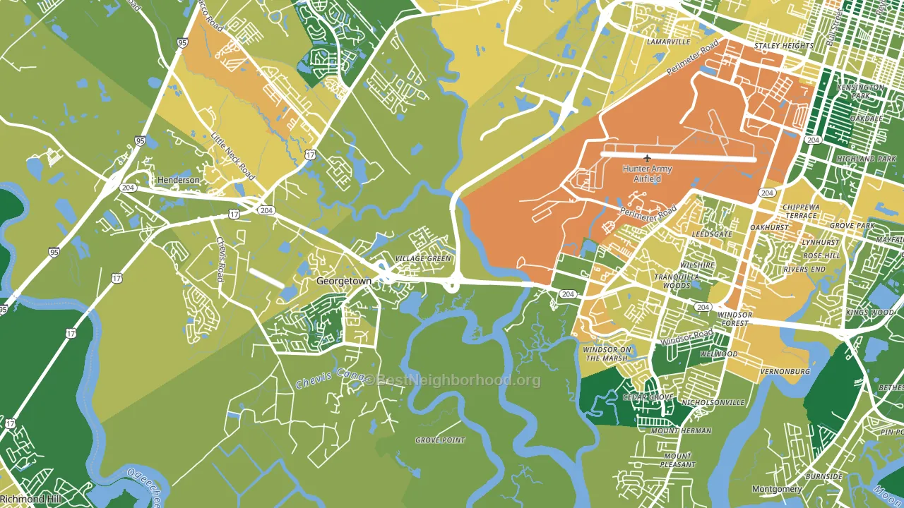 31419, GA block-group voter-turnout map