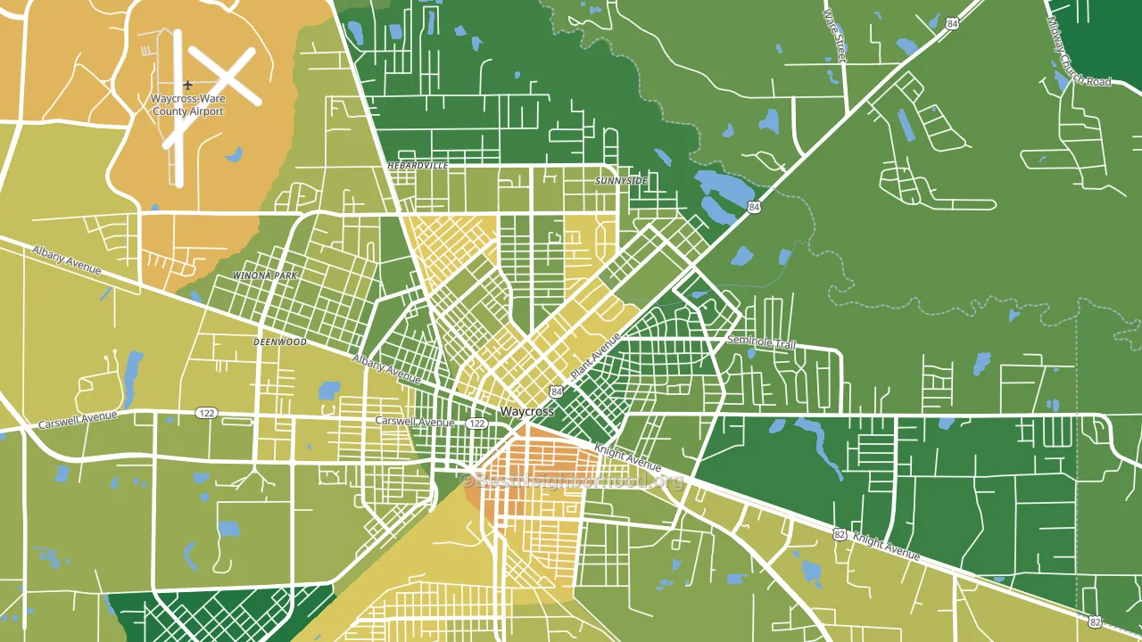 31501, GA block-group voter-turnout map