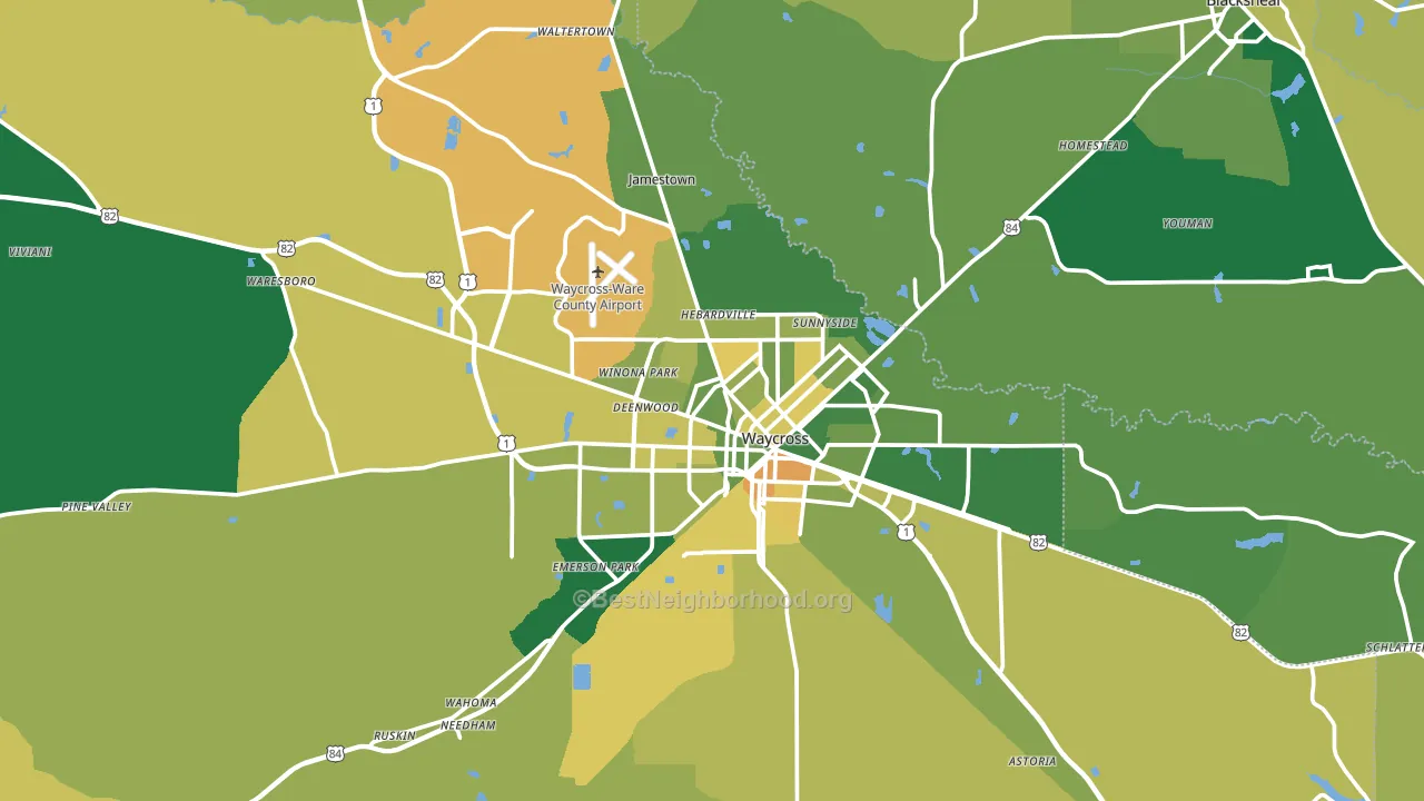 31503, GA block-group voter-turnout map