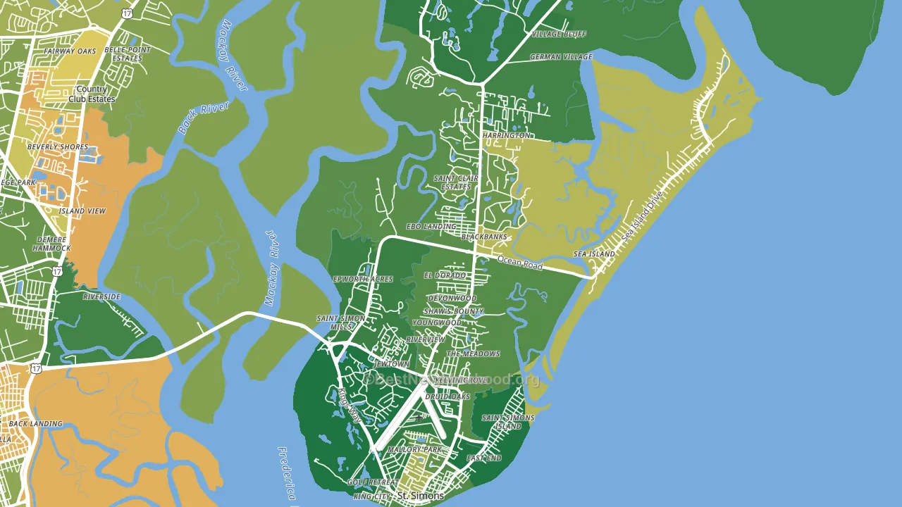 31522, GA block-group voter-turnout map