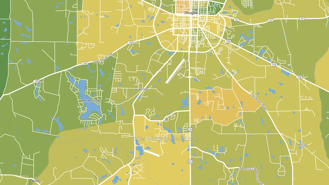 31535, GA block-group voter-turnout map