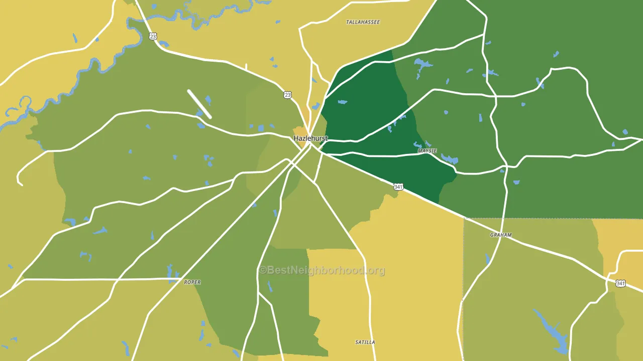 31539, GA block-group voter-turnout map