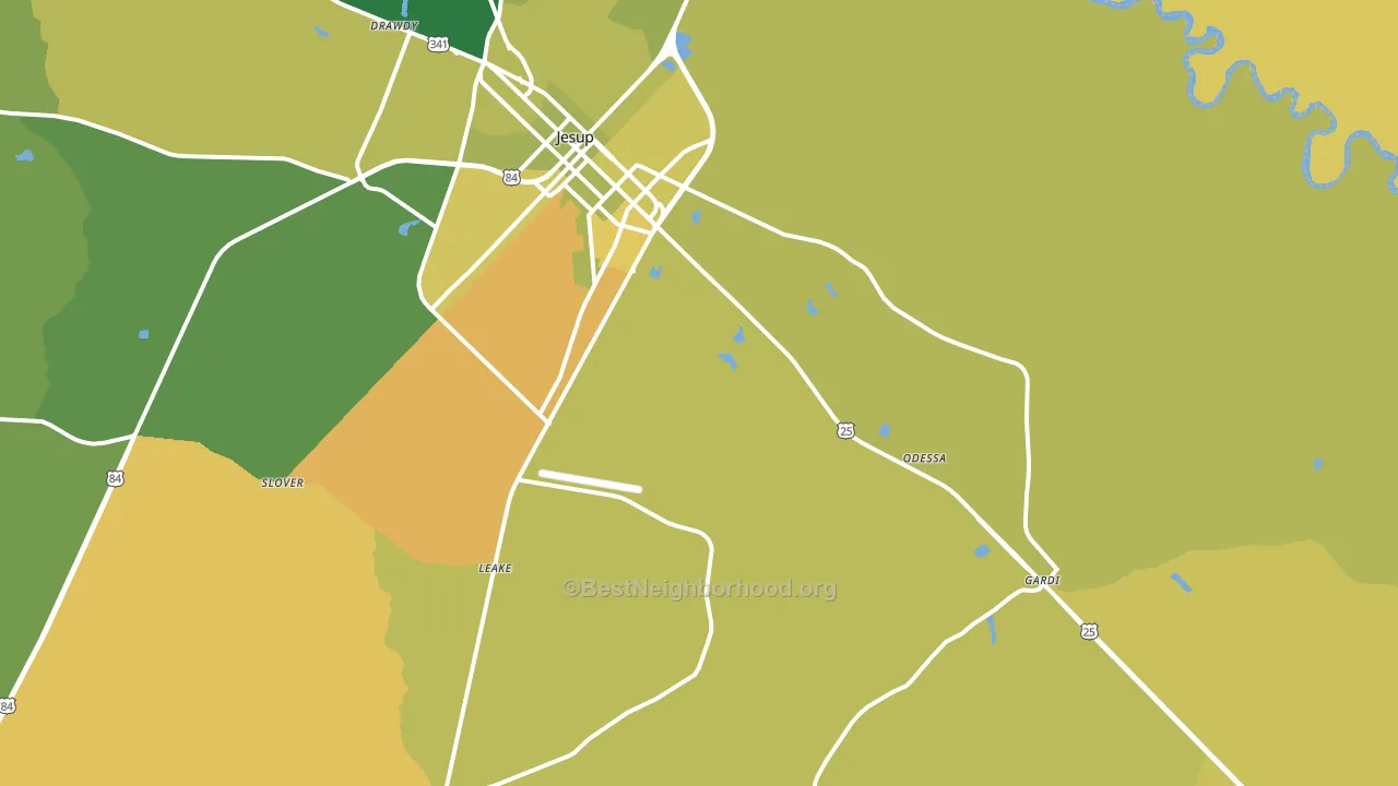31546, GA block-group voter-turnout map