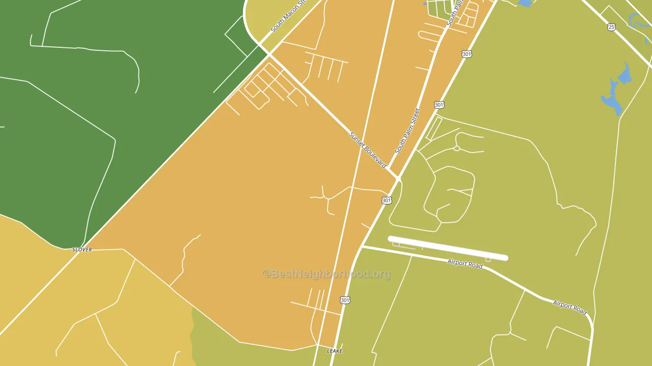 31599, GA block-group voter-turnout map