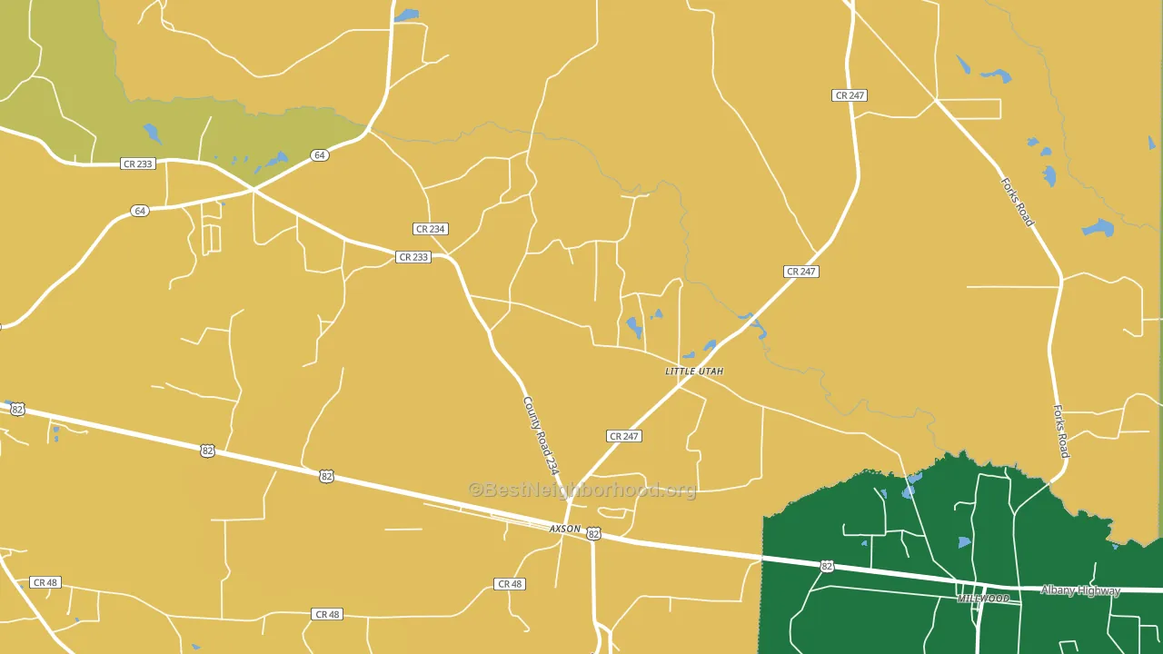 31624, GA block-group voter-turnout map