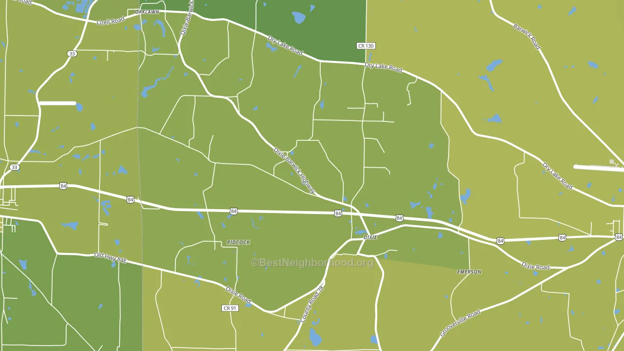 31629, GA block-group voter-turnout map
