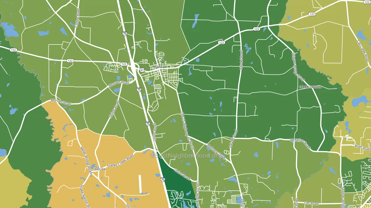 31632, GA block-group voter-turnout map