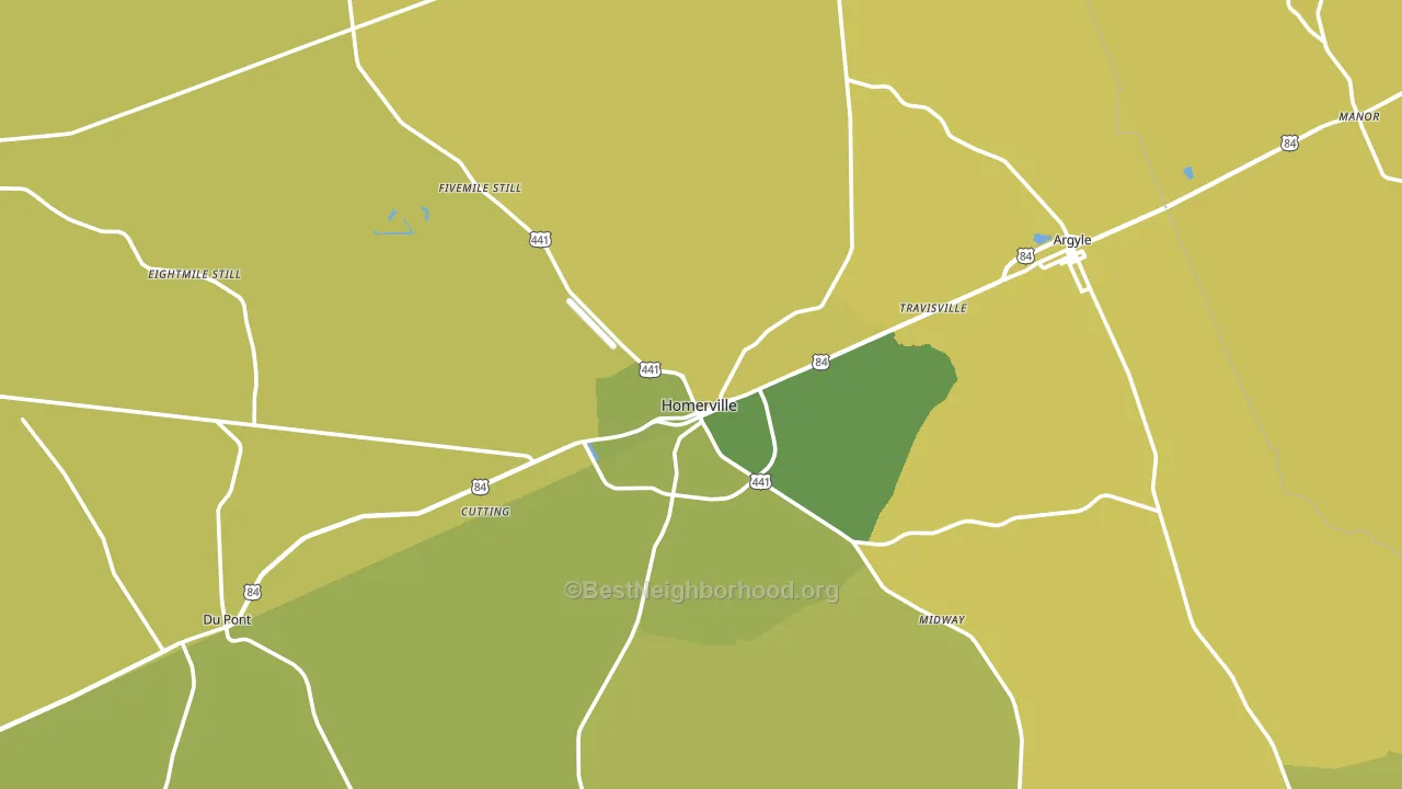 31634, GA block-group voter-turnout map