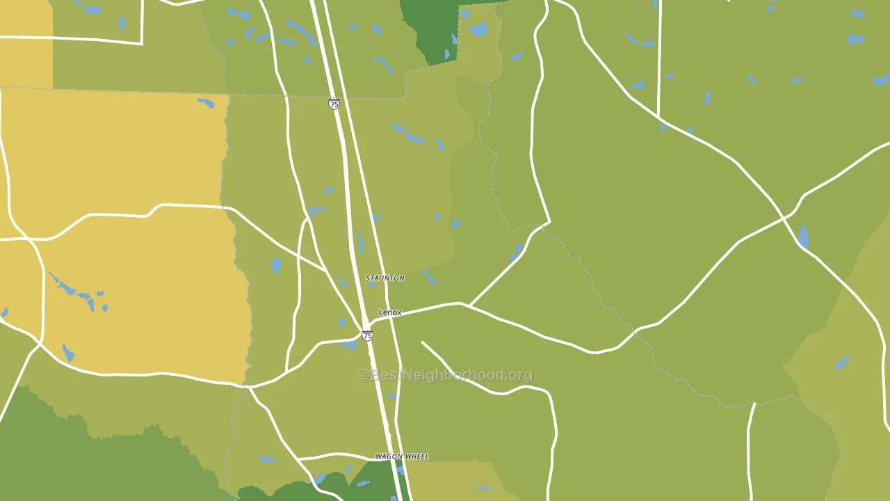 31637, GA block-group voter-turnout map