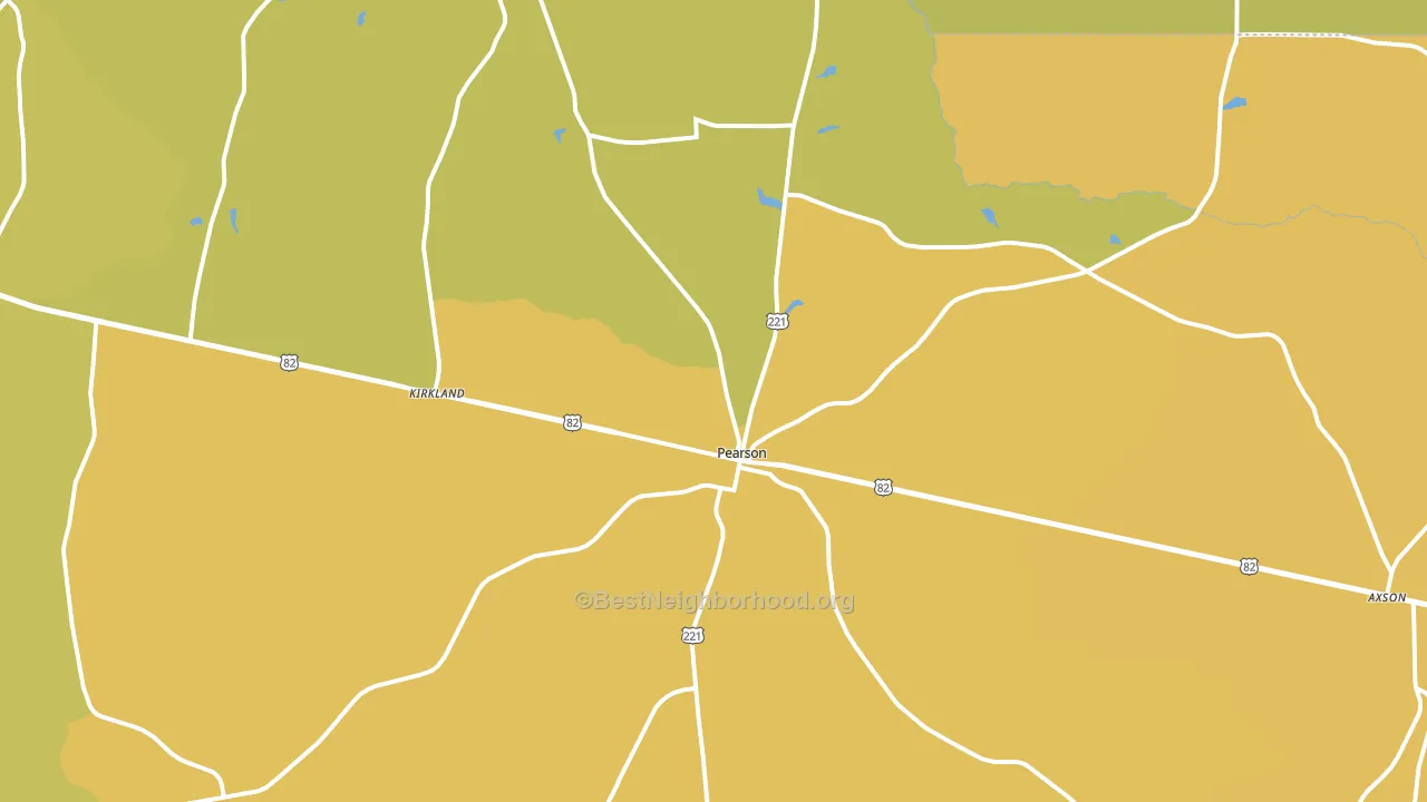 31642, GA block-group voter-turnout map