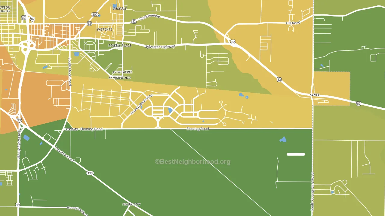 31704, GA block-group voter-turnout map