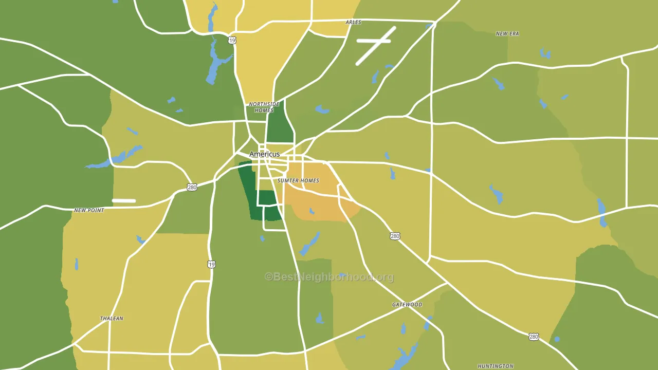 31709, GA block-group voter-turnout map