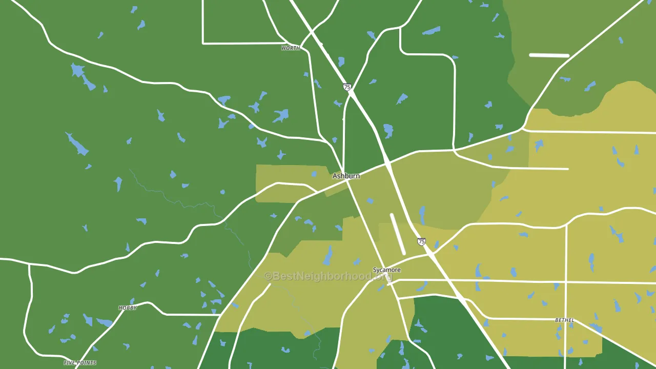 31714, GA block-group voter-turnout map