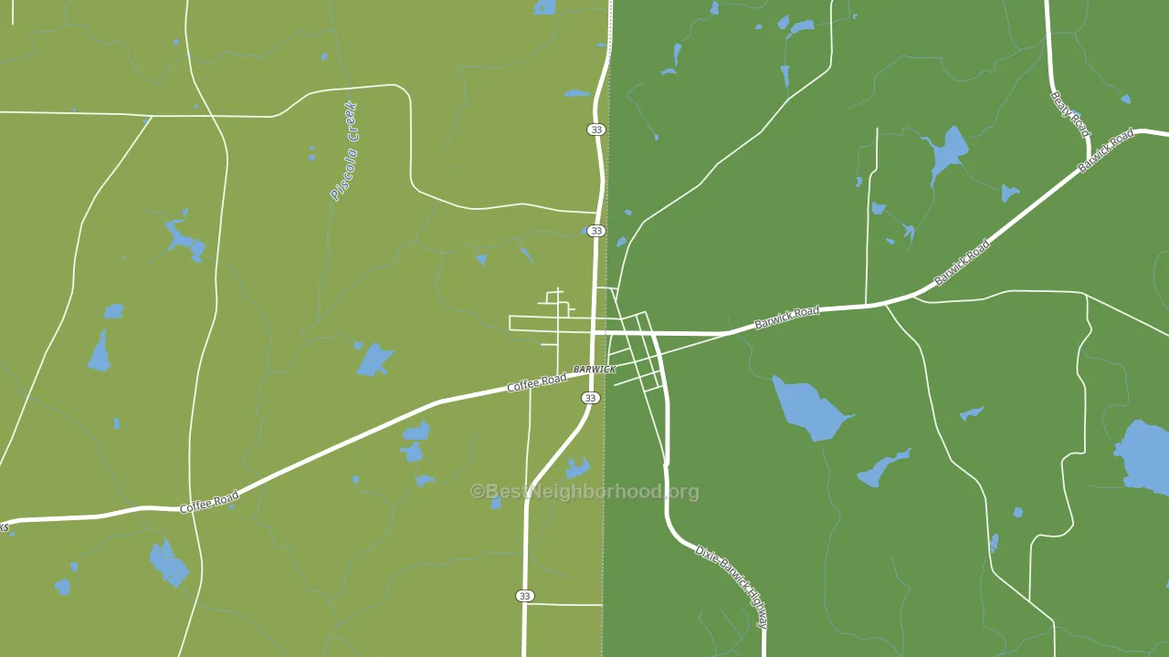 31720, GA block-group voter-turnout map