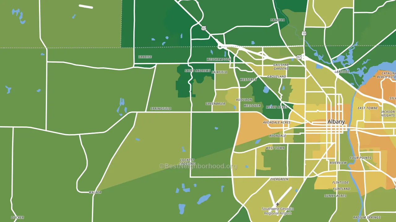 31721, GA block-group voter-turnout map