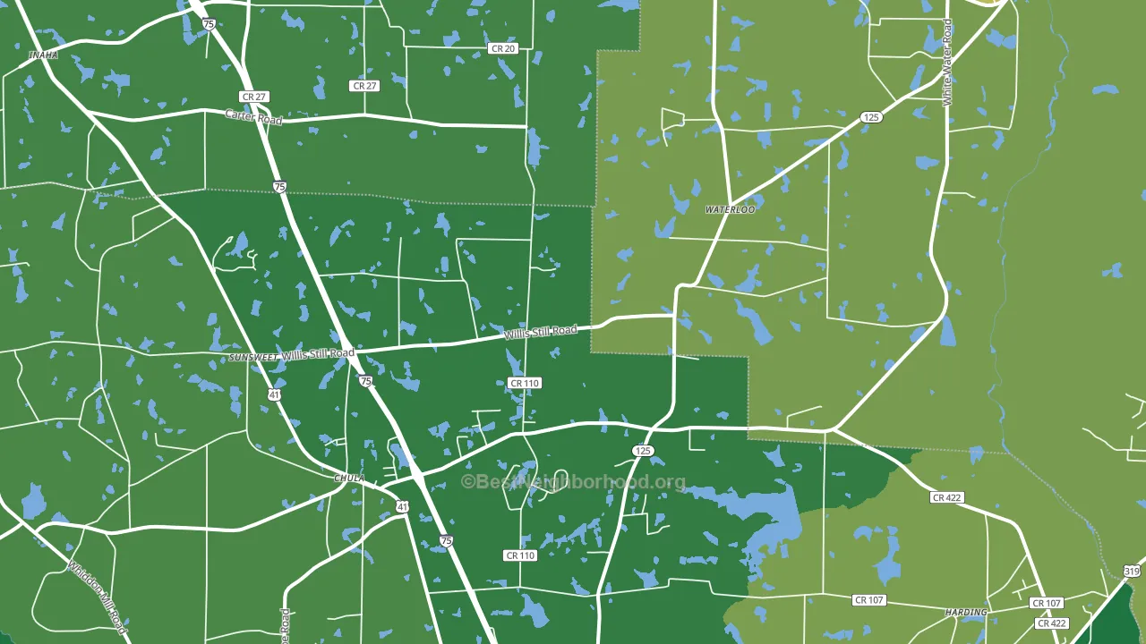 31733, GA block-group voter-turnout map