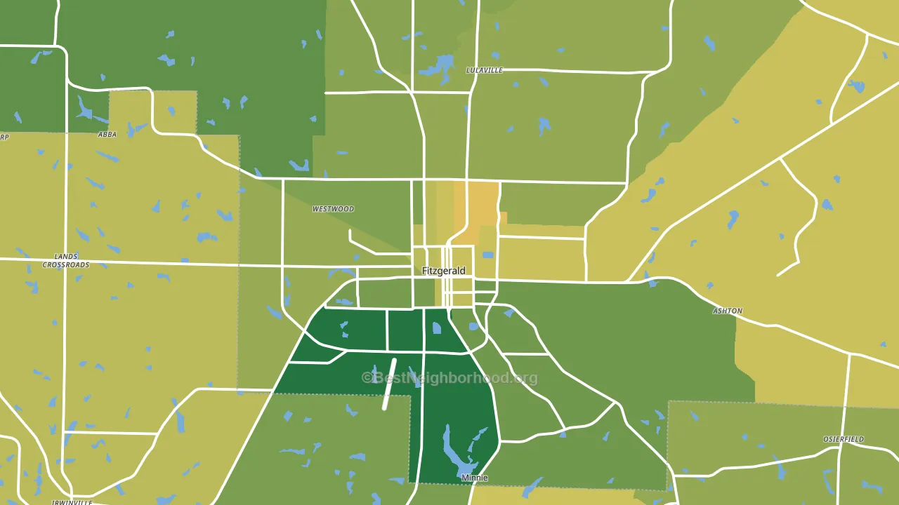 31750, GA block-group voter-turnout map