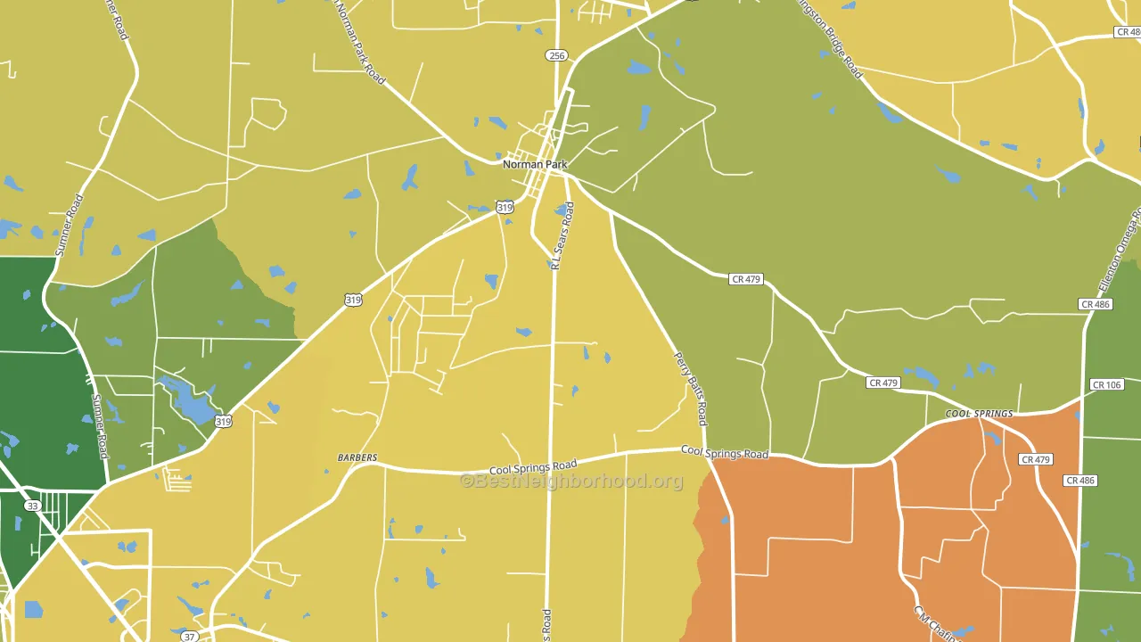 31771, GA block-group voter-turnout map