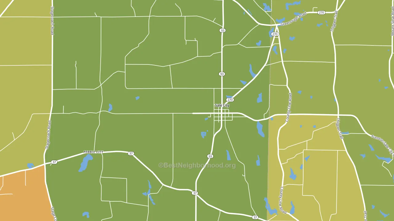 31784, GA block-group voter-turnout map