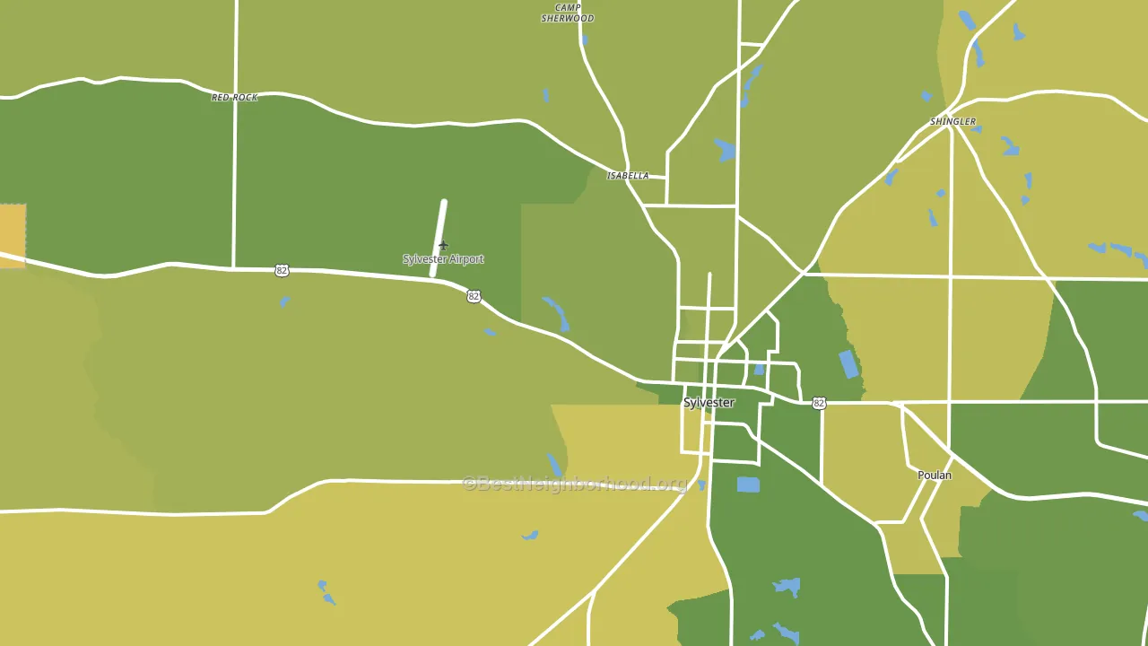 31791, GA block-group voter-turnout map